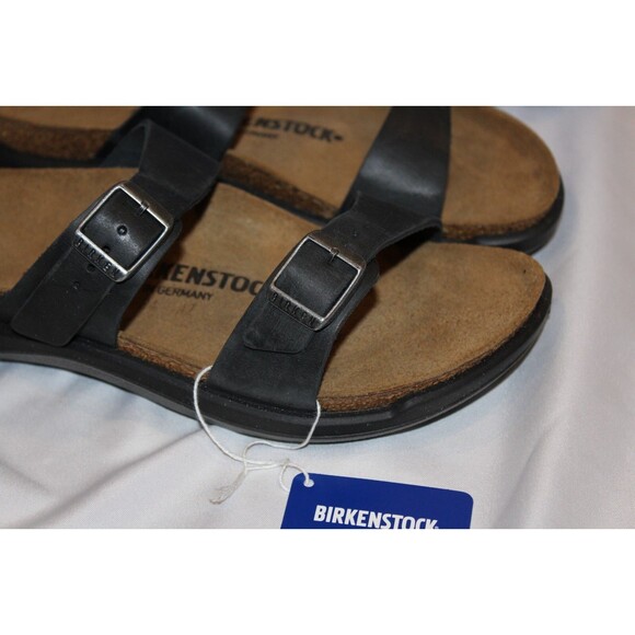 NEW Birkenstock Unisex Sierra CT Black Oiled Leather Sandals‎ Narrow EU 42 US 9 main image 4